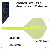 Condor AXE, gelb, Standard Gr. L, 33,5mm