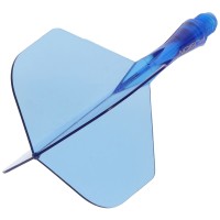 Winmau Fusion Dart Flight und Shaft, Standard, azur blau short, 22mm