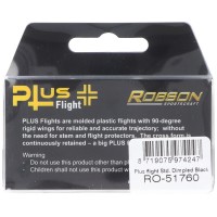 ROBSON PLUS DIMPLED BLACK NO.2 DART FLIGHTS