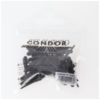 Zero-Stress Dartspitzen, schwarz 25mm, 40 Stück