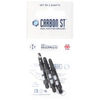 Harrows Carbon ST Schaft, Short, 2BA, schwarz-weiß, 3 Stück