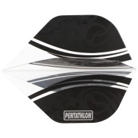Pentathlon Flights transparent/schwarz, 3 Stück