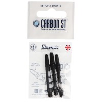 Harrows Carbon ST Schaft, Midi, 2BA, schwarz-weiß, 3 Stück