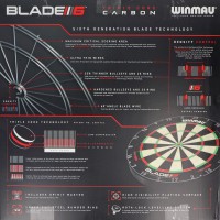 Winmau Blade 6 Triple Core Carbon Dartboard, 3032
