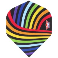 Dart Flight No.2 mit Regenbogen Motiv LGBT