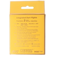 Cuesoul integrierte Dart Flights AK7, Standard S, pink transparent