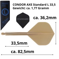 Condor AXE, Metallic Champagne Gold, Gr. L, Standard, 33.5mm