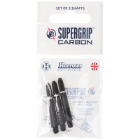 Supergrip Carbon Dart Shaft short, schwarz, silber