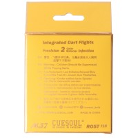 Cuesoul integrierte Dart Flights AK7, Standard M, gelb weiß