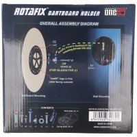 one80 Rotafix Dartboard Halter für Steeldart-Scheiben