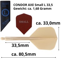 Condor AXE, Metallic Champagne Gold, Gr. L, Small, 33.5mm
