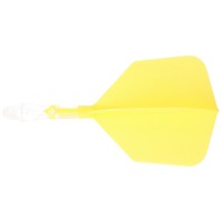 Cuesoul integrierte Dart Flights AK7, Standard S, gelb transparent
