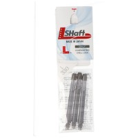 L-Style Schaft Lock Straight, schwarz-klar, 33mm, L330, 3 Stück