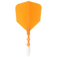 Cuesoul integrierte Dart Flights AK7, Standard M, orange weiß