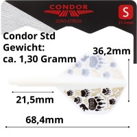 Condor Zero-Stress Standard S, weiß Footprint Bear, 21,5mm