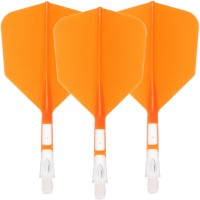 Cuesoul integrierte Dart Flights AK7, Standard M, Orange Transparent