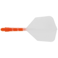 Cuesoul integrierte Dart Flights AK7, Standard M, transparent orange