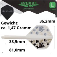 Condor Zero-Stress Standard L, weiß Footprint Bear, 33.5
