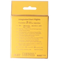 Cuesoul integrierte Dart Flights AK7, Standard S, lila Transparent