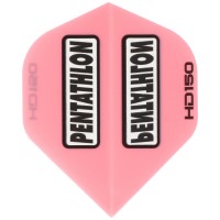 Pentathlon HD150 Dart Flights, Rosa Pink, 3 Stück 150 Micron