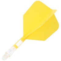 Cuesoul integrierte Dart Flights AK7, Standard S, gelb transparent