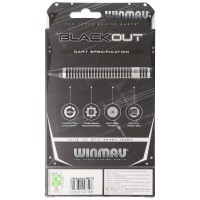 Winmau Blackout Softdart silber schwarz, 18 Gramm