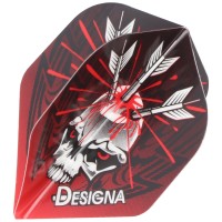 Designa Dartflight Darts in Skull, Std., 3 Stück