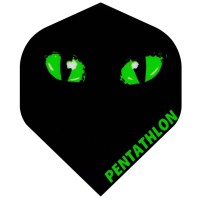Pentathlon Flight, Schwarz mit grünen Augen, Std.6, 3 Stück