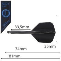 Condor AXE, schwarz, Gr. L, small, 33,5mm
