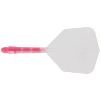 Cuesoul integrierte Dart Flights AK7, Standard M, transparent pink