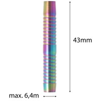 Barrel 16 Gramm, 5,5 cm, rainbow, 3 Stück