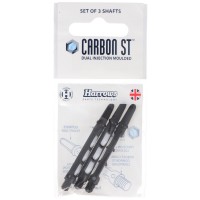 Harrows Carbon ST Schaft, MEDIUM, 2BA, schwarz-weiß, 3 Stück