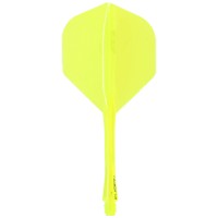 Winmau Fusion Dart Flight und Shaft, Standard, neon gelb, medium, 34mm