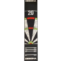 Designa Dartteppich Dartboard-Matte 20 290x60cm, Carpet Mat