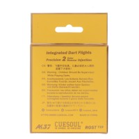 Cuesoul integrierte Dart Flights AK7, Standard S, Transparent