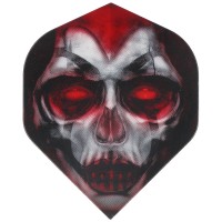 Horror Show Dartflight Skull Jester Queen, No2, Std, 3 Flights