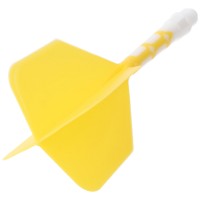 Cuesoul integrierte Dart Flights AK7, Standard M, gelb weiß