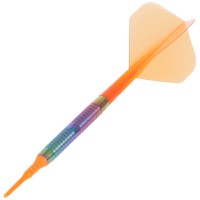 Condor Dartflight Zero Stress, Standard S, short, transparent orange, 21,5mm
