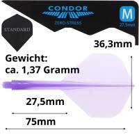 Condor Dartflight Zero Stress, Standard M, medium, violett, 27.5mm