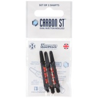 Harrows Carbon ST Schaft, Midi, 2BA, schwarz-orange, 3 Stück