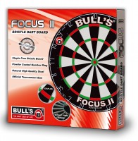 BULL&#39;S Focus II Bristle Dart Board | 45,5 cm