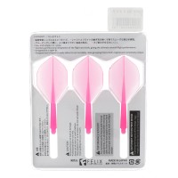 Dartflight Zero Stress, Standard S, short, transparent Pink, 21,5mm