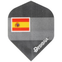 Dart Flight mit Länderfahne Spanien