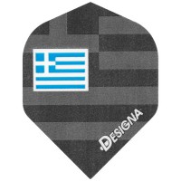 Dartflight Hologram Std. mit Länderfahne Griechenland, Greece, 3 Stück