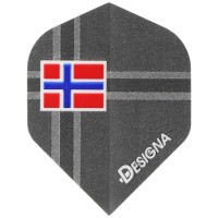 Dart Flight mit Länderfahne Norwegen
