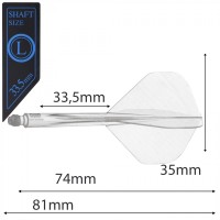 Condor AXE, transparent, Gr. L, small, 33,5mm