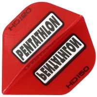 Pentathlon HD150 Dart Flights rot, 3 Stück