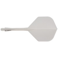 Winmau Fusion Dart Flight und Shaft, Standard, weiß, medium, 34mm