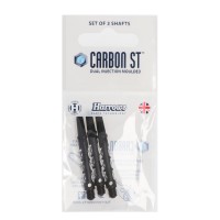 Harrows Carbon ST Schaft, midi, 2BA, schwarz transparent, 3 Stück