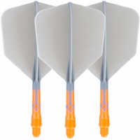 Cuesoul integrierte Dart Flights AK7, Standard S, grau orange